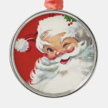 Vintages Weihnachten, lustiges Weihnachtsmann-Blin Ornamente