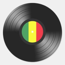 VinylReggae Runde Aufkleber