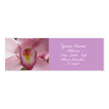 Violette Cymbidium-Orchidee Visitenkarten Vorlagen