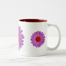 violetter Gänseblümchenbecher Tee Tassen