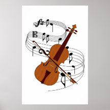Violine Posterdruck