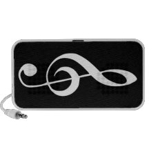 Violinenschlüsselmusik Notebook Speaker