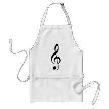 Violinenschlüsselmusik Schürzen
