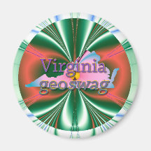 Virginia-Staat Geocaching liefert Magneten Geoswag