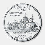 Virginia-Staats-Viertelmagnet 2000 Kühlschrankmagnete