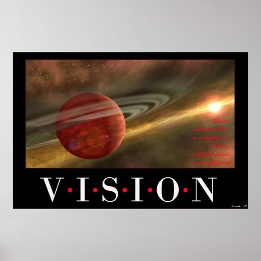 Vision ohne Aktion ist ein Tagtraum Plakate