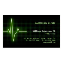 Visitenkarte des Impuls-Herzschlags ECG