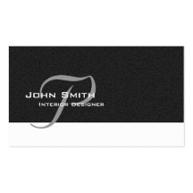 Visitenkarte-elegante schroffe Art mit Monogramm