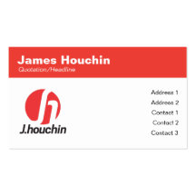 Visitenkarte J. Houchin