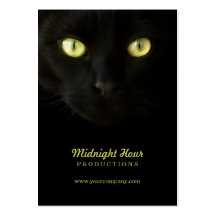 Visitenkarten der schwarzen Katze