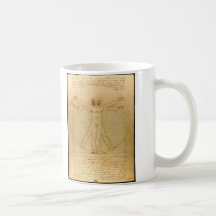 Vitruvian Mann durch Leonardo da Vinci Kaffeehaferl