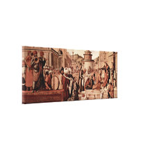 Vittore Carpaccio - Taufe der Gläubiger Gespannter Galerie Druck