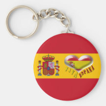 Viva Espana Spanien Wappen Herz Keychain Schlüsselbänder