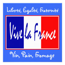Vive La Frankreich-Einladung zu einem französische