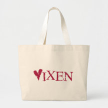 Vixen-Rot Leinentasche