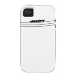 Vögel auf einem Draht kräht Schwalbenspatzen-Silho Vibe iPhone 4 Case