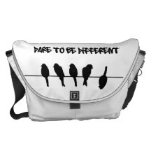 Vögel auf einem Draht - trauen Sie sich, unterschi Kurier Taschen