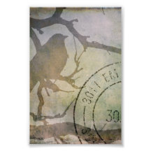 Vogel auf einer Niederlassung Kunst Foto