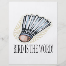 Vogel ist das Wort Individuelle Flyer