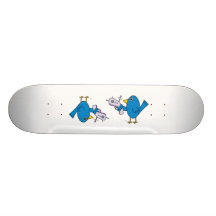 Vogel mit Raygun - Skateboard Skateboardbretter