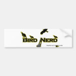Vogel-Nerd-Silhouette Auto Aufkleber