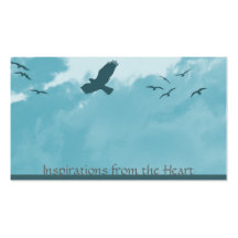 Vögel und Wolken Visitenkarten Vorlage