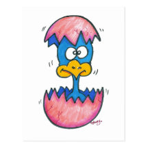 Vogelbaby Postkarten