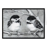 VOGELBABYS TALKING/TWEETING GRUßKARTEN