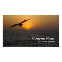 Vogelsonnenuntergang-Visitenkarte