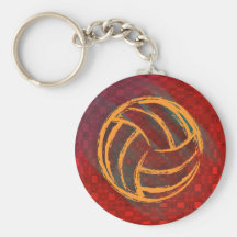 Volleyball geometrisches Keychain Schlüsselbänder