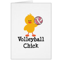 Volleyball-Küken-Gruß-Karte