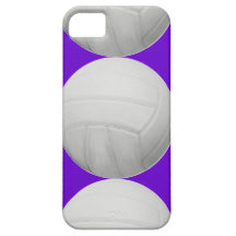 Volleyball on Purple iPhone 5 Covers