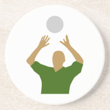 Volleyball-Spieler Bierdeckel