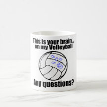 VolleyChicks Gehirn Tassen