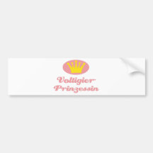 Voltigierprinzessin Auto Aufkleber