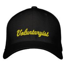 Voluntaryist bestickte kappen