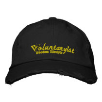 Voluntaryist bestickte kappen