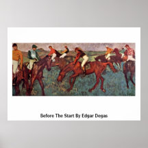 Vor dem Anfang durch Edgar Degas Posterdruck