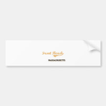 Vorderer Strand-Massachusetts-Klassiker Autosticker