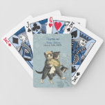 Vornehme Katzen-Hochzeits-Karten Spielkarten