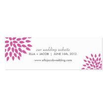 Vornehme Website-Karten der Blumenblatt-| Wedding  Visitenkartenvorlage