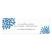 Vornehme Wedding Website-Karten Blumenblätter| Cer Visitenkartenvorlage