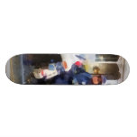 Vorstadtmotorrad-Polizist Personalisiertes Skatedeck