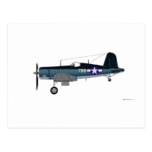 Vought F-4U Seeräuber 799 Postkarten