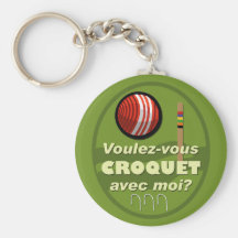 Voulez-vous Krokett avec moi? Schlüsselanhänger