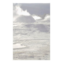 Vulkanisches Land, oberes Geysir-Becken, Yellowsto Büropapiere