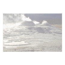 Vulkanisches Land, oberes Geysir-Becken, Yellowsto Personalisierte Druckpapiere
