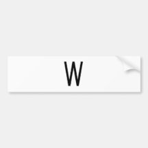 W AUTO STICKER