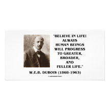 W.E.B. Du Bois Believe im Leben-immer Fortschritt Bild Karte