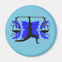 Waage - Yoga-Magnet Magnets